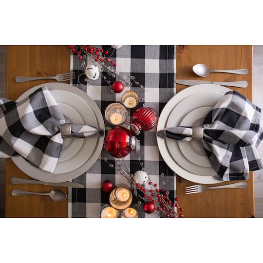 DII® Silver Textured Square Napkin Rings, 6ct.